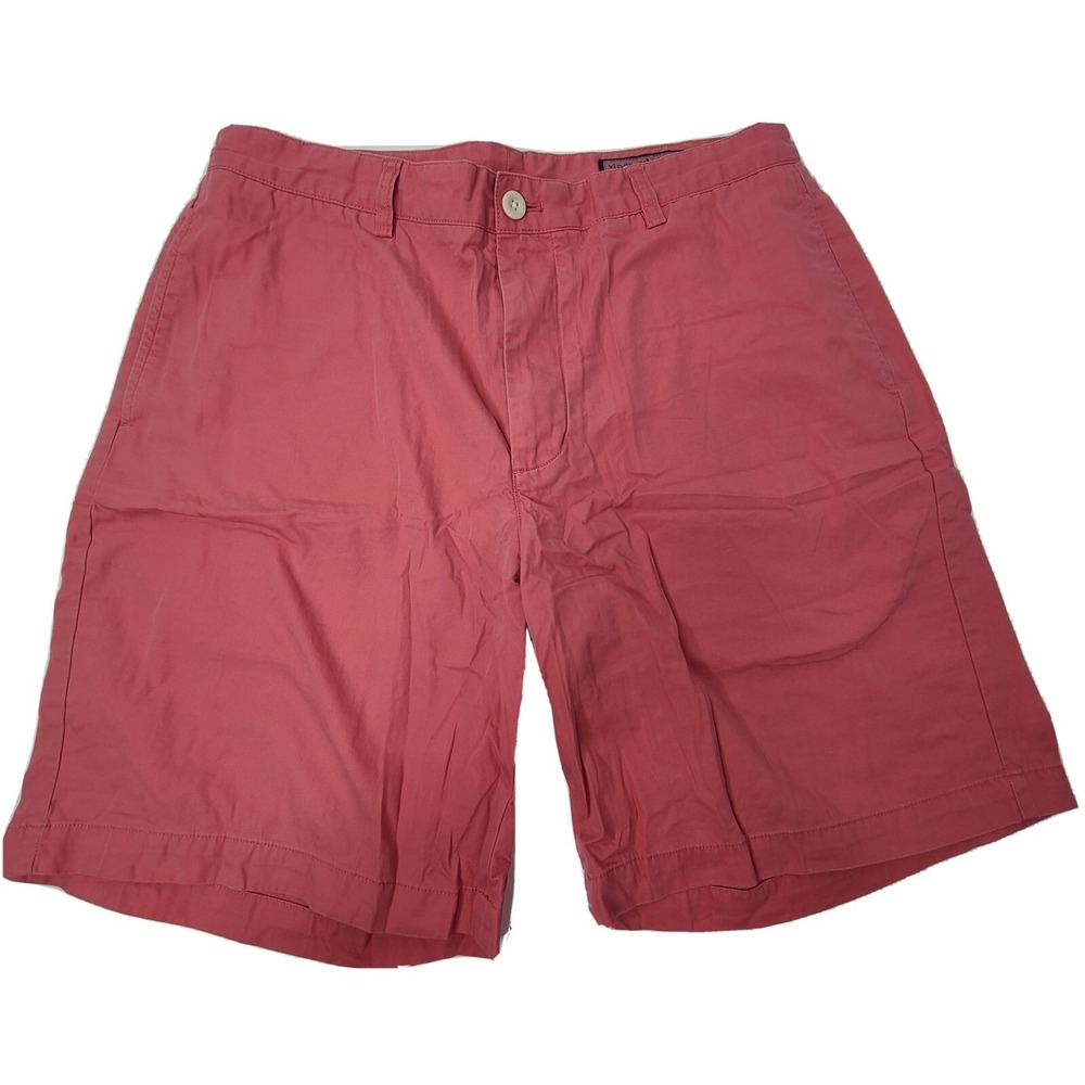 Vineyard Vines Shorts Mens 35 Salmon Chino Performance Whale Casual Preppy Men